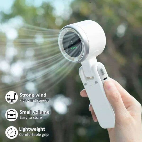 New 180 Degree Folding Outdoor Hanging Neck Hand-held USB Charging High-speed Fan 26L0313