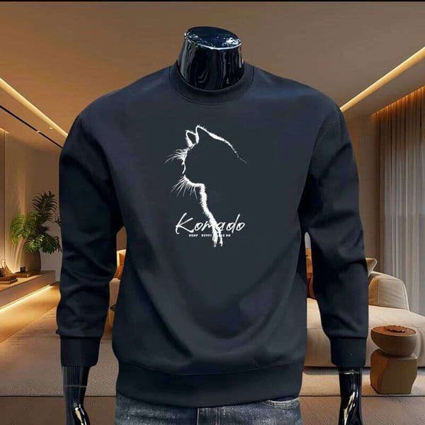 2024 Men's Trendy Hoodie Cotton Loose Sweatshirt High Street Harajuku Long Sleeve T-shirt Fashionable Men Clothing Z260314
