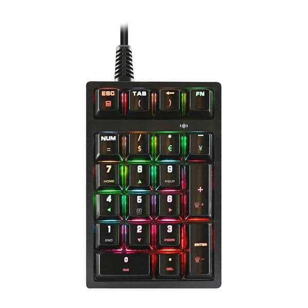 K21 Number Pad Mechanical Numeric Keypad Three-mode Transparent Accounting Numpad 500mAh Gaming Hot-swappable Keyboard H260313