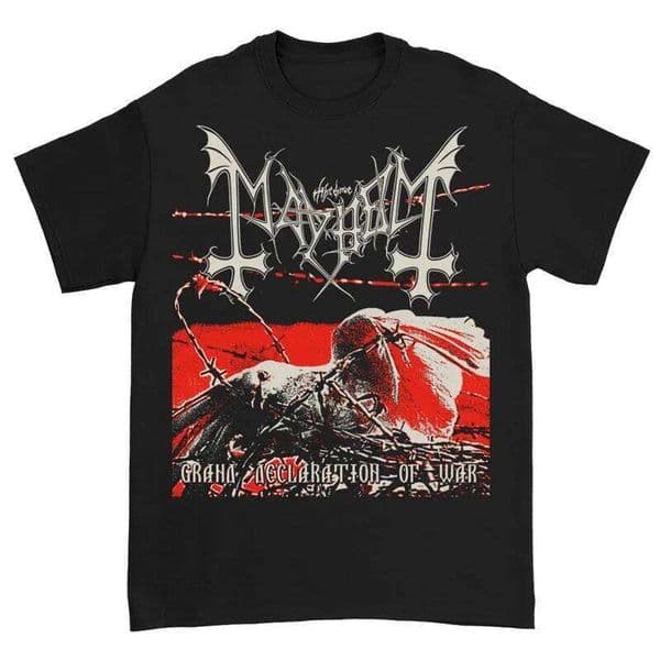 2026 Mayhem Norwegian Band Black Metal Rock Dark Red American Vintage Punk Street Men's T-Shirt Graphic Women's T Shirts T260312