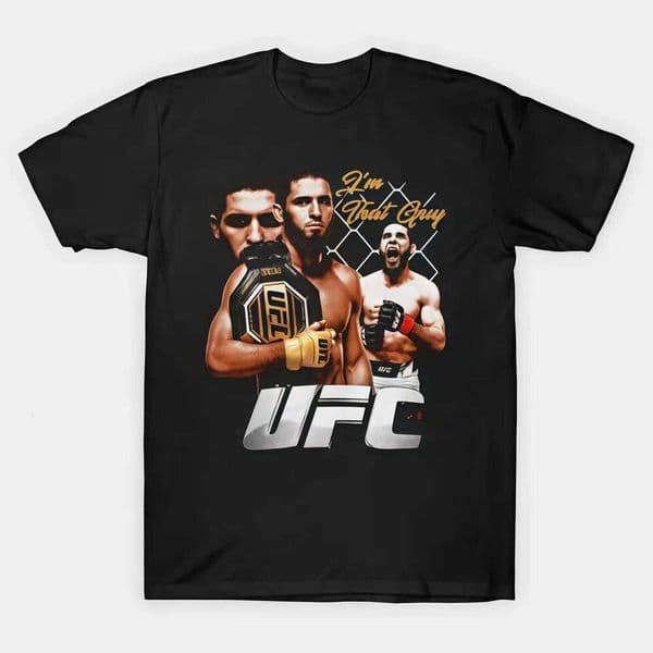 UFC Israil Mahachev Theme Summer 2026 Model Pure Cotton Printed Fashion Trend T-Shirt Suitable for Both Men and Women J260312