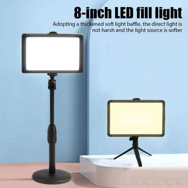 Photo Studio LED 3000K-6000 KMcoplus Video Fill Lamp Light Panel Photography Lighting for Live Streaming Youbube RGB Filter 26W0312
