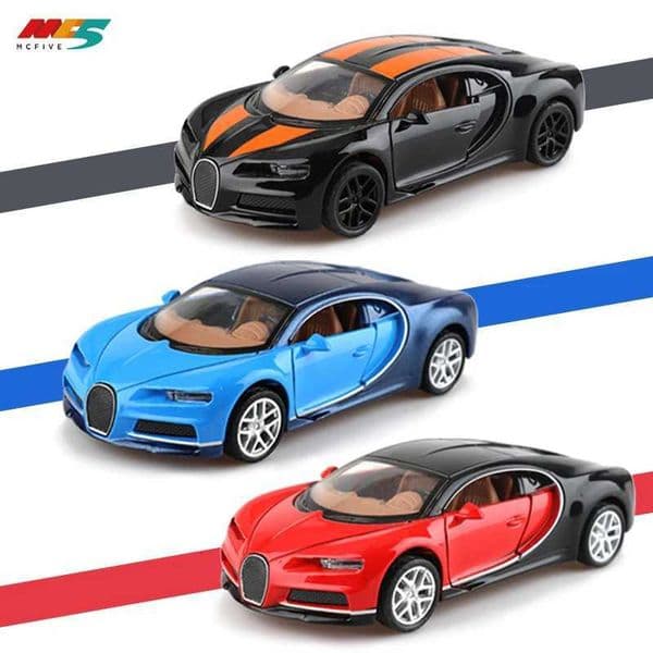 Bagged 136 Fabric Chiron die-cast model car simulated supercar childrens die-cast car boys toy model X260313