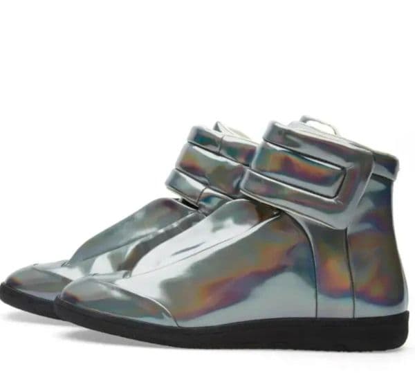 High Top MM 22 Maison Future Men Sneakers Shoes Front Touch-strap Reflective Leather Round Toe Footwear Space Party Trainers Perfect Casual Walking EU38-46 box