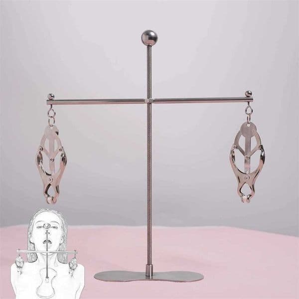 Stainless Steel Nipples Clamps Breast Puller Nipple Stimulation Sex Tools for Couples Breast Stretching Erotic Toys Adult Female Ha99