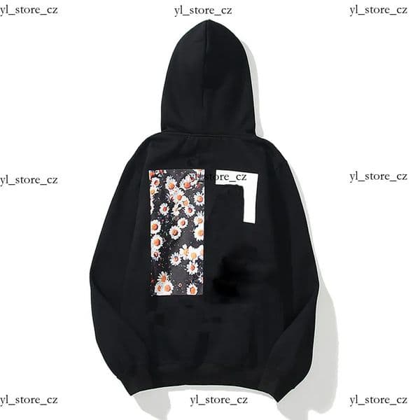 Off Whte Hoodie Designer Men's American Street Trend Pullover Hooded Letter Printed Sweatshirt High Quality Graffiti Mens Hoodie Cotton Casual Loose Off Hoodie 45b