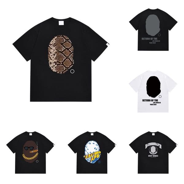 2026 bappetshirts T-Shirts Womens Mens Designers T Shirt Bapi Bapwear Short Sleeves Tshirts Clothing Summer High Streets Casual Hip hop Tees baptshirts ape bap3