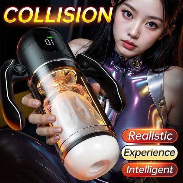 11A Automatic Telescopic Male Masturbator 7 Thrusting Rotating Modes Pocket Pussy Blowjob Sex Machine Penis Pump Piston Mastubator