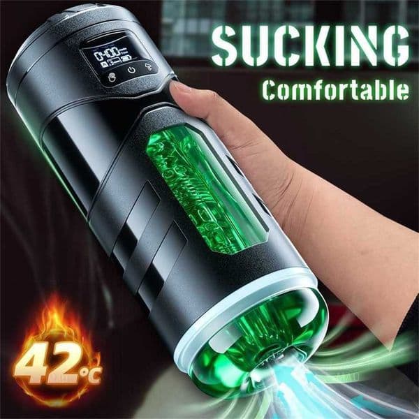 Automatic Male Masturbator Cup Sucking Vibration Blowjob Masturbation Real Heated Vagina Pocket Adults Sex Machines Toys For Man 1P8a