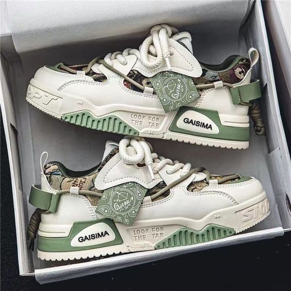 Ddmysports Men S Summer Breathable New Mesh Niche Design Sneakers Sports Casual Thick Soled White Trendy Shoes Outdoor Shoes
