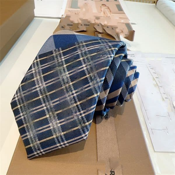 Luxury Necktie High Quality Men's Letter 100% Tie Silk black blue Aldult Jacquard Party Wedding Business Woven Fashion Design Hawaii Neck Ties