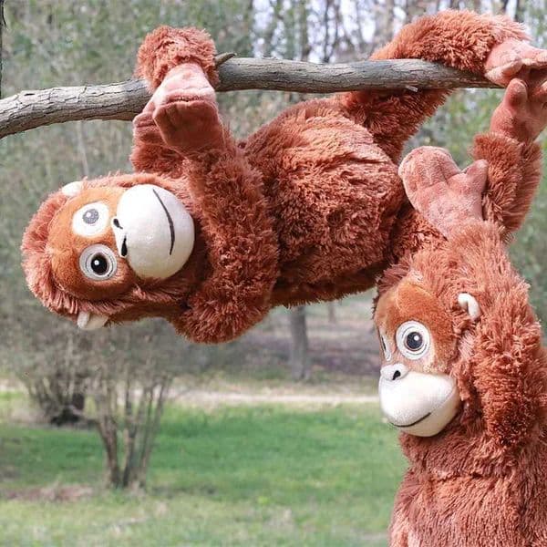 Simulation 66cm Kaii Lifelike Monkey Orangutan Plushies Dolls Stuffed Animals Plush Toys for Kids Birthday Gifts DecorXJ260314