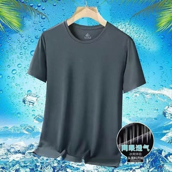 Summer Trendy New Solid Color Shortsleeve For Men Casual Cool Comfortable Designer Designer T-shirt Hoodie Polo Simple Loosefitting Top