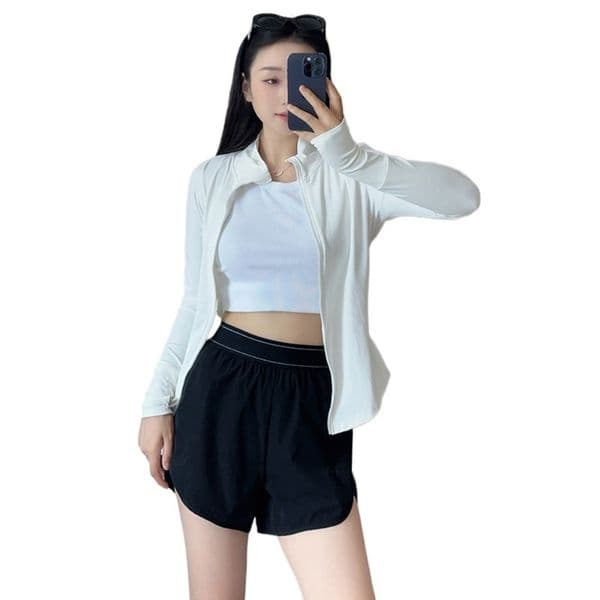 Women's High Waist Athletic Shorts Loose Fit Breathable Running Sports Shorts