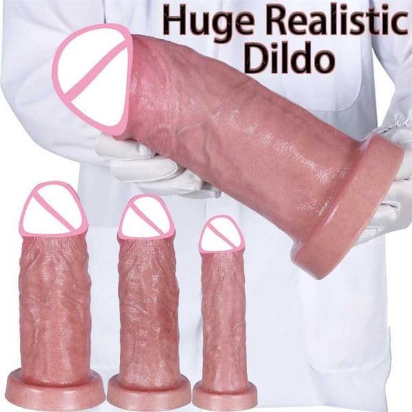 Realistic Huge Dildo Suction Cup Dildos for Women Big Long Fake Penis Silicone Dick Thick Dildo Adult Sex Toys for Women Gay Ha99