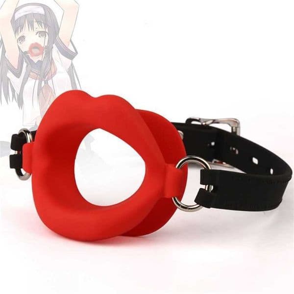 Silicone Oral Fixation Silicone O Ring Mouth Plug Open Gag Toys for Couples Sex Shop BDSM Bondage Restraint Lips Shape Sex Toys 81Ha