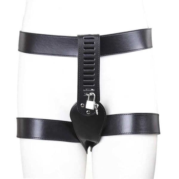 PU Leather Chastity Belt Female Bondage Sexual Harness Body Restraints Locking BDSM Gear Fetish Sex Clothes For Women Ha99