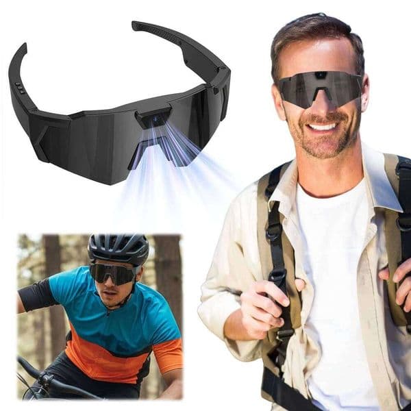 Smart Camera HD 1080P Cycling Action Sunglasses 64G ROM Video Recording Glasses Suitable For Men And Women