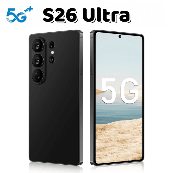 S26 Ultra Smartphone 6.9 inch Unlock 16GB+1TB/512GB Capacity 5G Octa-Core Full Touch Screen Face ID Front and Rear Cameras GPS HD Display Mobile Phone