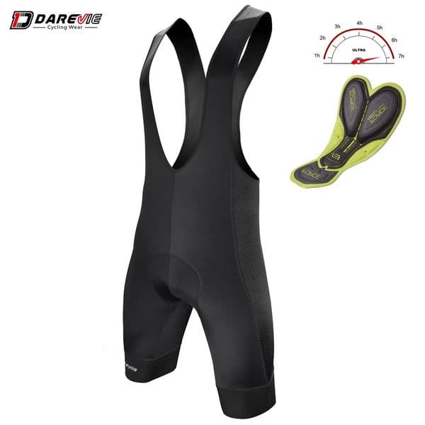 DAREVIE Cycling Bib Shorts 3D Gel Pad 6H Ride Men Cycling Shorts Downhill Pro Team Men Cycling Shorts Breathable 7CM Leg Gripper 260309