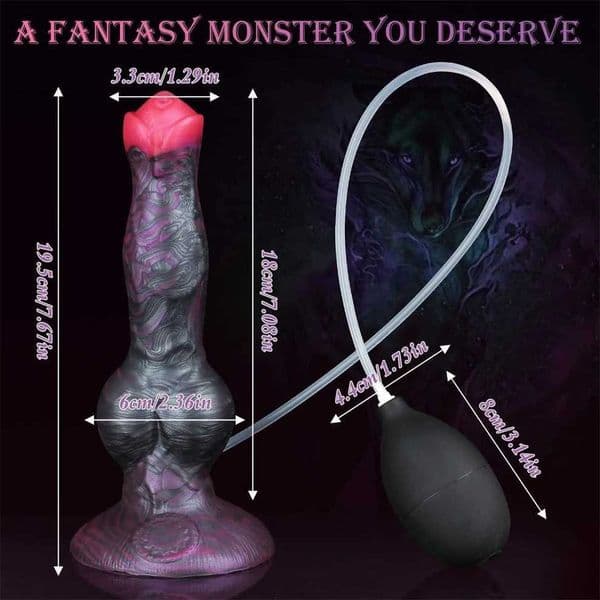 Ejaculating Dildo Anal Plug Monster Penis Realistic Horse Knot Squirting Dildo Butt plug Sex Toy For Women GSpot Stimulate Anal Ha99