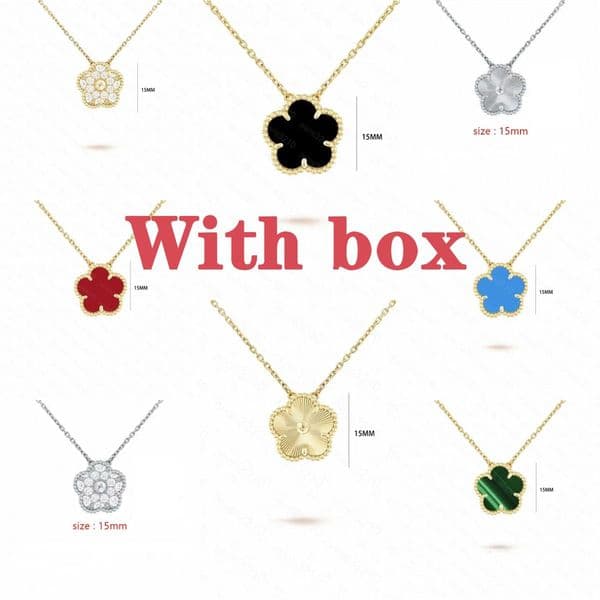 necklace designer necklace Four-leaf clover necklace Holiday gifts with various patterns and colors clover necklace luxury jewelry chain jewelry