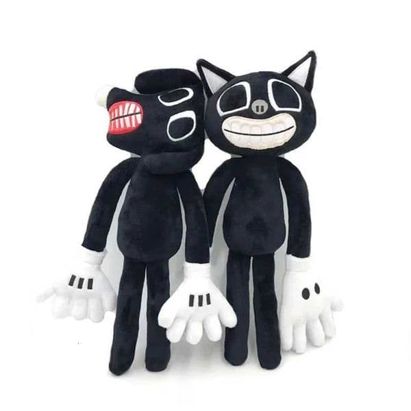 2pcs 30cm Sirenhead Plush Toys Siren Head Plush Dolls Scary Black Cat Toy Soft Stuffed Animals Figure Toys for Baby GiftXJ260314