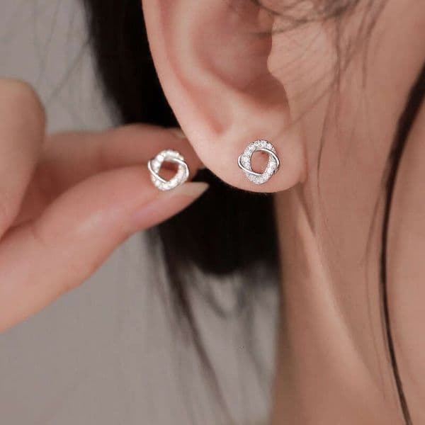 designer earrings diamond earrings studs luxury jewelry for women wedding birthday gift versatile trendy