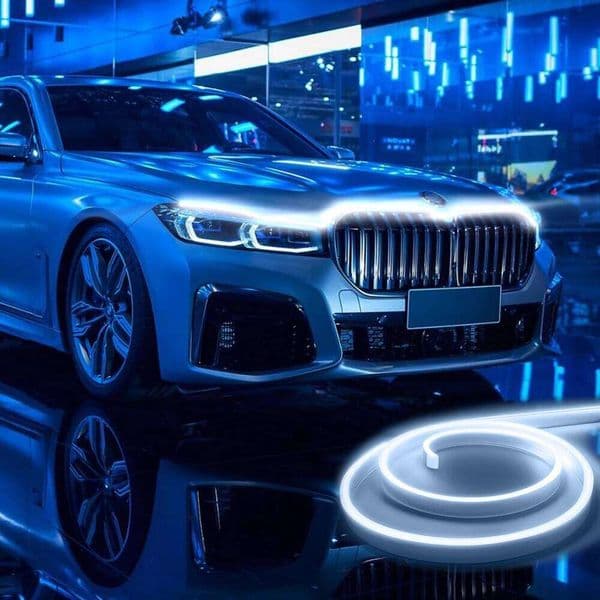 71 inch LED Engine Cover Light Strip Dynamic Scan Start-up Effect Car Hood Upgrade Daytime Running Lights SUV Truck Pickup DRL 26Y0314