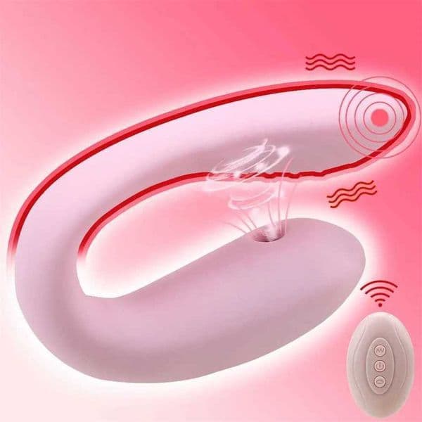 11A Gspot Vibrator Sex Toys for Couple Erotic Sucking Vibrator U Shape Bendable Clitoris Vagina Stimulator