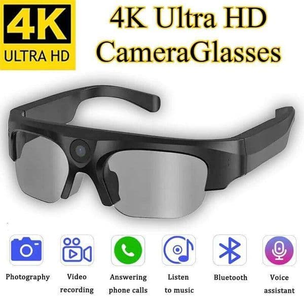 Outdoor Smart Glasses Audio Stereo Wireless Sport Sunglasses With Camera Running Cycling Listening To Music Bluetooth Headset