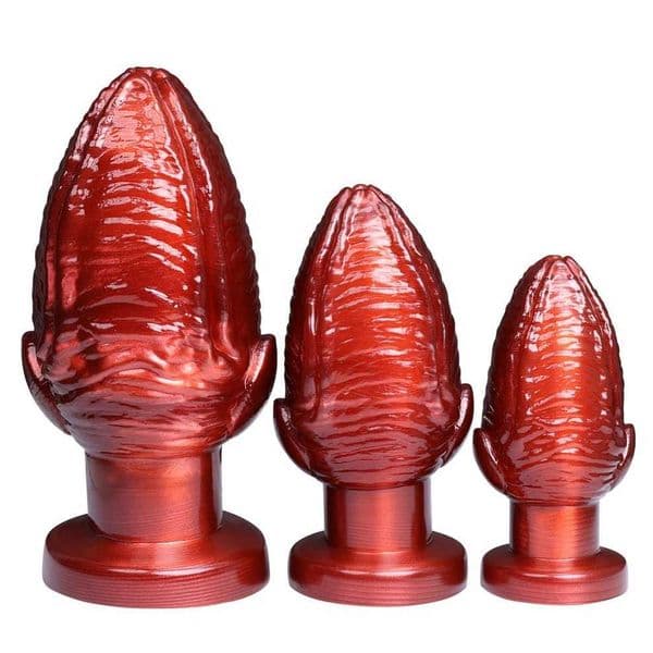 AAA Unique Red Anal Dilator Dildos Vagina Massage G-Spot Stimulator Thick Pinecone Butt Plug Masturbating Sex Toys for Women and Men