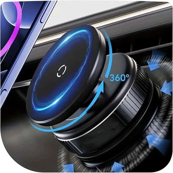 2026 Upgraded Vacuum Magnetic Car Phone Holder 360 Reinforced 96LBS Ultra Suction Cup Phone Mount for MagSafe Cell Phone K260313
