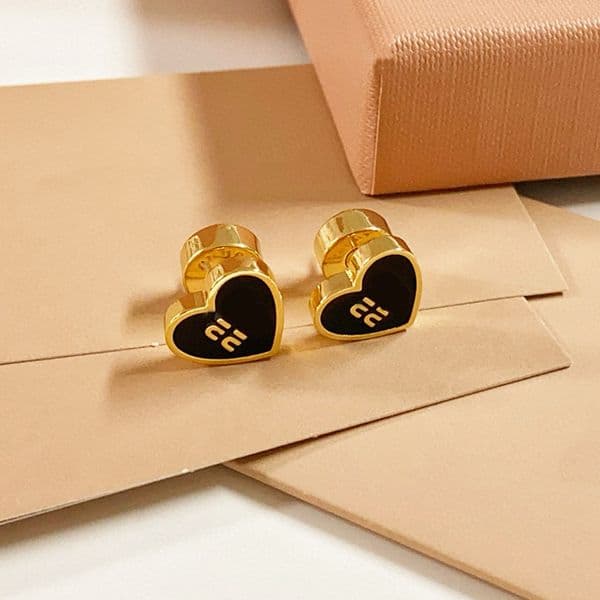 Brand Simple Women Luxury Designer Stud Crystal Rhinestone 18K Gold Plated Metal Letter Earrings for Girls Lovers Jewelry Gifts thumbnail 2