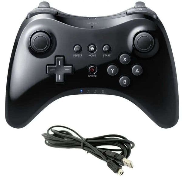 Classic Joystick Gamepad for Nintend wii U Pro with USB Cable Wireless Controller 26L0314