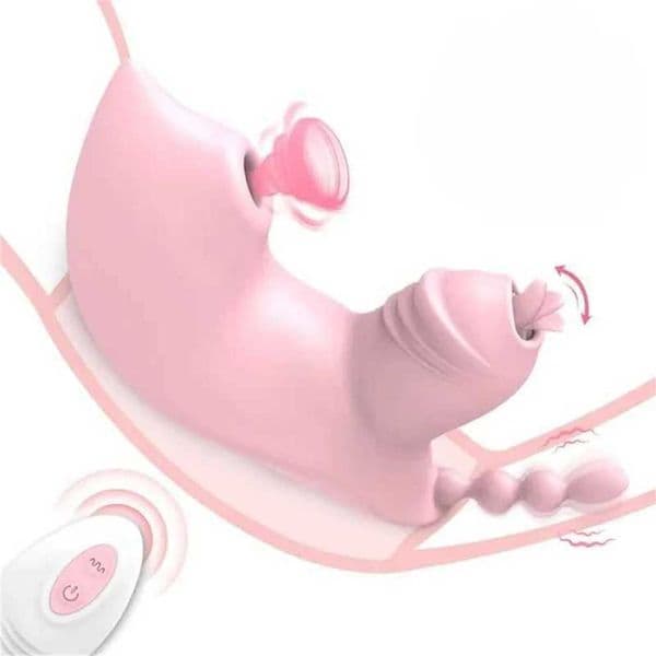 3 In 1 Invisible Clit Stimulator Remote Control Vibrator Clitoris Sucker Female Masturbator Ass Anal Plug Adult sex products Ha99