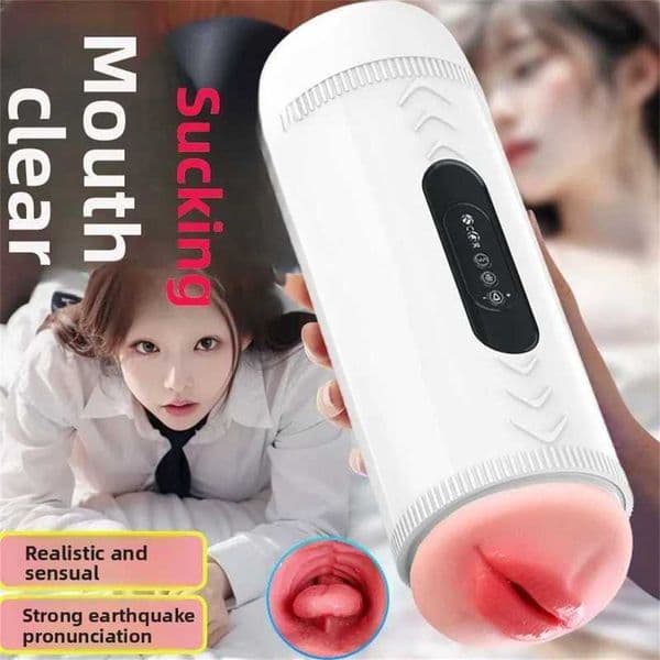 Adult Airplane Cup Male Masturbation Toy Automatic Silicone ABS Penis Massage Trainer with Frequency Conversion Vibration Ha99