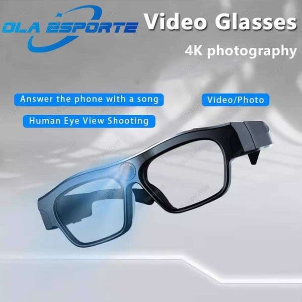 4K Bluetooth HD Video Driving Record Cycling Mini Glasses Camera Wireless Music Call Sport Smart Sunglasses