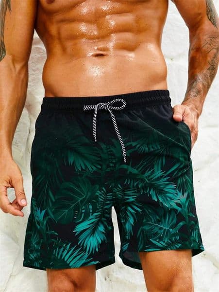2026 new 3D Print Palm Leaf Sport Moisture ing Men Kid Outdoor Street Casual Beach Vacation Hawaiian Surfing Child Short Pants Summer 260311