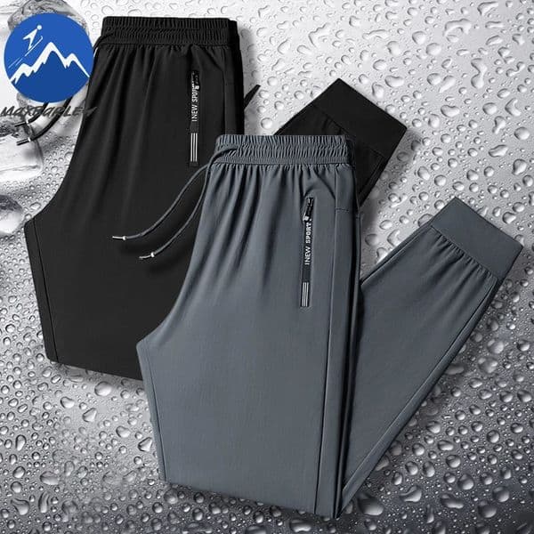 Summer Silk Trousers Mens Fashion Casual Quick Drying Breathable Sports Pants 8XL Outdoor Fishing Overalls High Elastic Pants 260312BJ