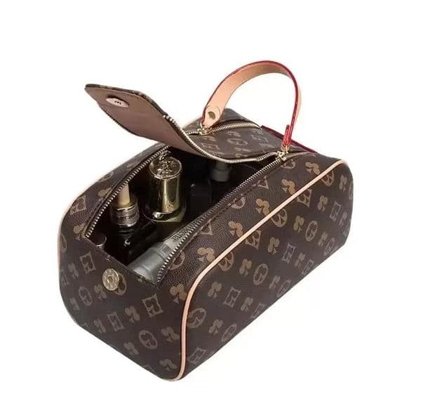 men travelling toilet bag Leather designer women wash capacity cosmetic Shopping bags makeup Pouch Tote toiletry bags Purse