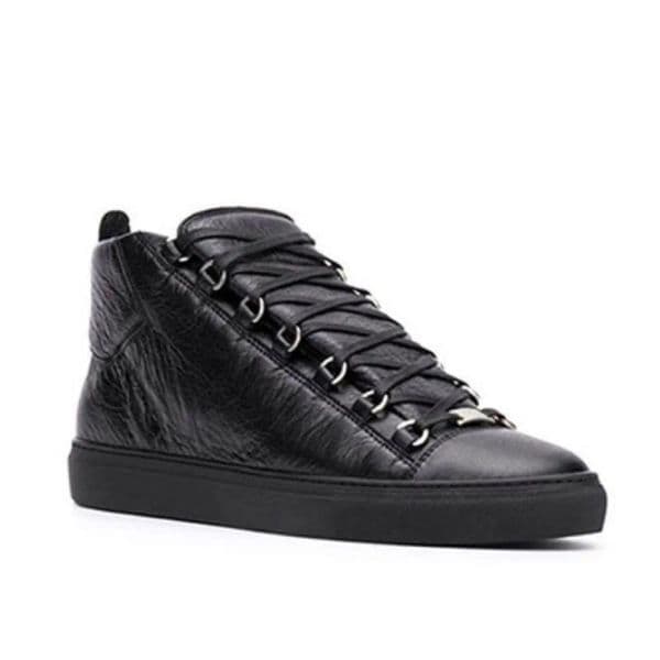 Factory Sale Brand Arena Casual Shoe High Tops Sneaker Shoes,Men's Flat Wrinkle Leather outdoor sports sakte flats Trainers Party Luxury Shoes