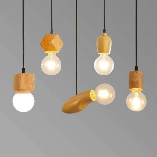 model small wood pendant lamp ,wood chandelier 26W0314