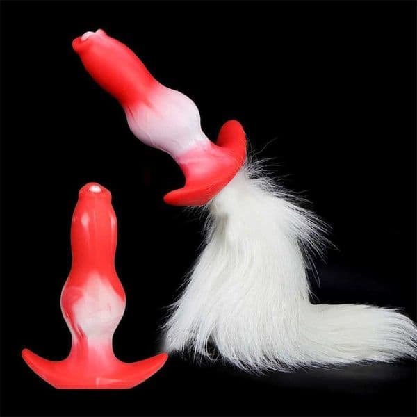 Dog Anal Plug with Tail BDSM Adult Sex Game Cosplay 18 Anal Dildos for Women Men Silicone Soft Butt Plug Gay Sex Toys for Party Ha99