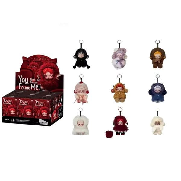 9Pcs/Set Skullpanda You Found Me Series Blind Box Toys Anime Figure Skullpanda Plush Doll Keychain Pendant Designer Toys#K15