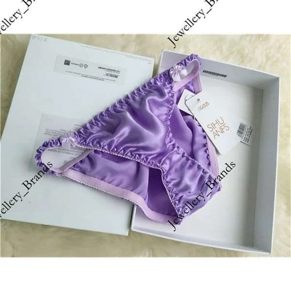 5 PACK 100% Pure Silk Women's Sexy Bikini Briefs Panties Underwear Lingerie MS001 201114