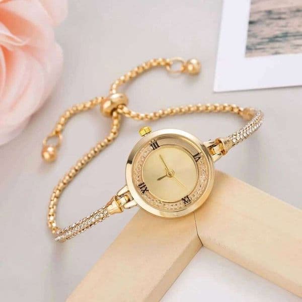 Fashion Rhinestone Women's Watch Fine Strap Female Analog Quartz Bracelet Watches Reloj Mujer Girls Clock Gift