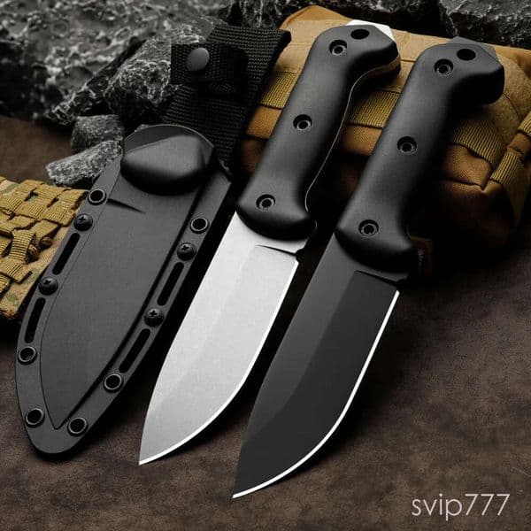 KA-BAR BK2,BK82 outdoor hunting knives, rescue with thickened fixed fixed blade knife blades and portable pocket knife protective couteau sheaths, sharp campin