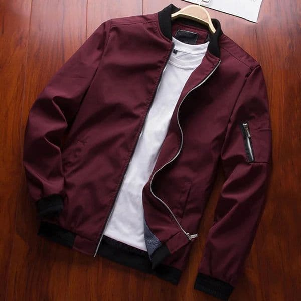 Men Bomber Jacket Thin Slim Long Sleeve baseball Jackets Mens Windbreaker Zipper Windbreaker Jacket Male Outwear Clothing 260310