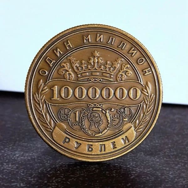 Commemorative Coin Million Ruble Home collection medallions coins Russian 1 PCS European style Decor 260312